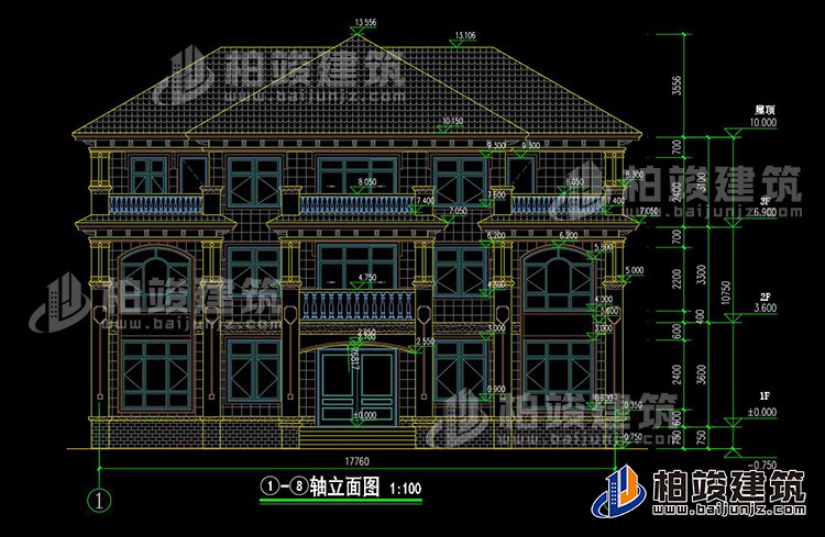 正立面图